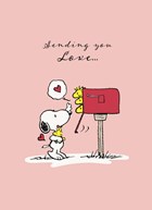Liefde kaart Snoopy sending you love